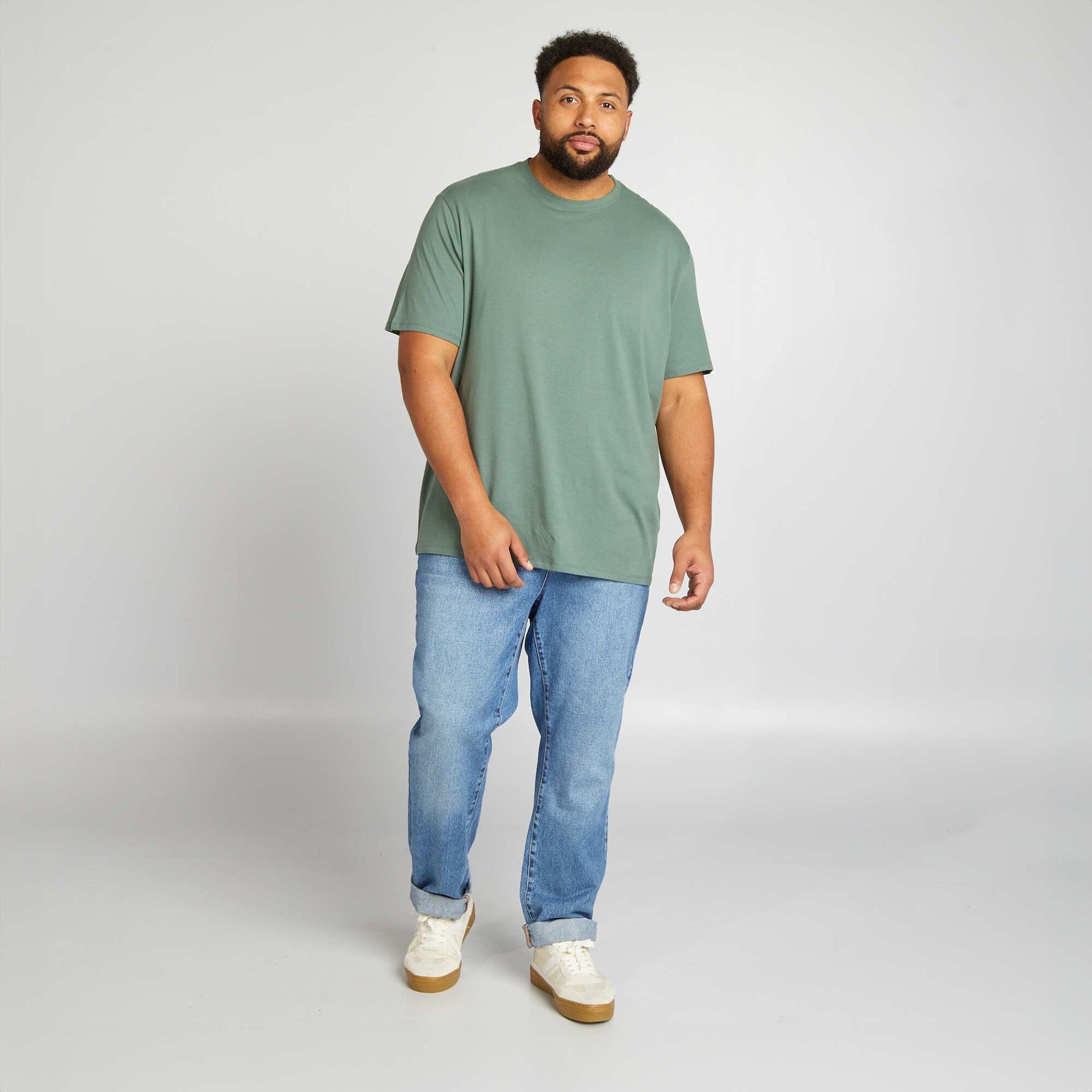 Plain Jersey T-shirt GREEN