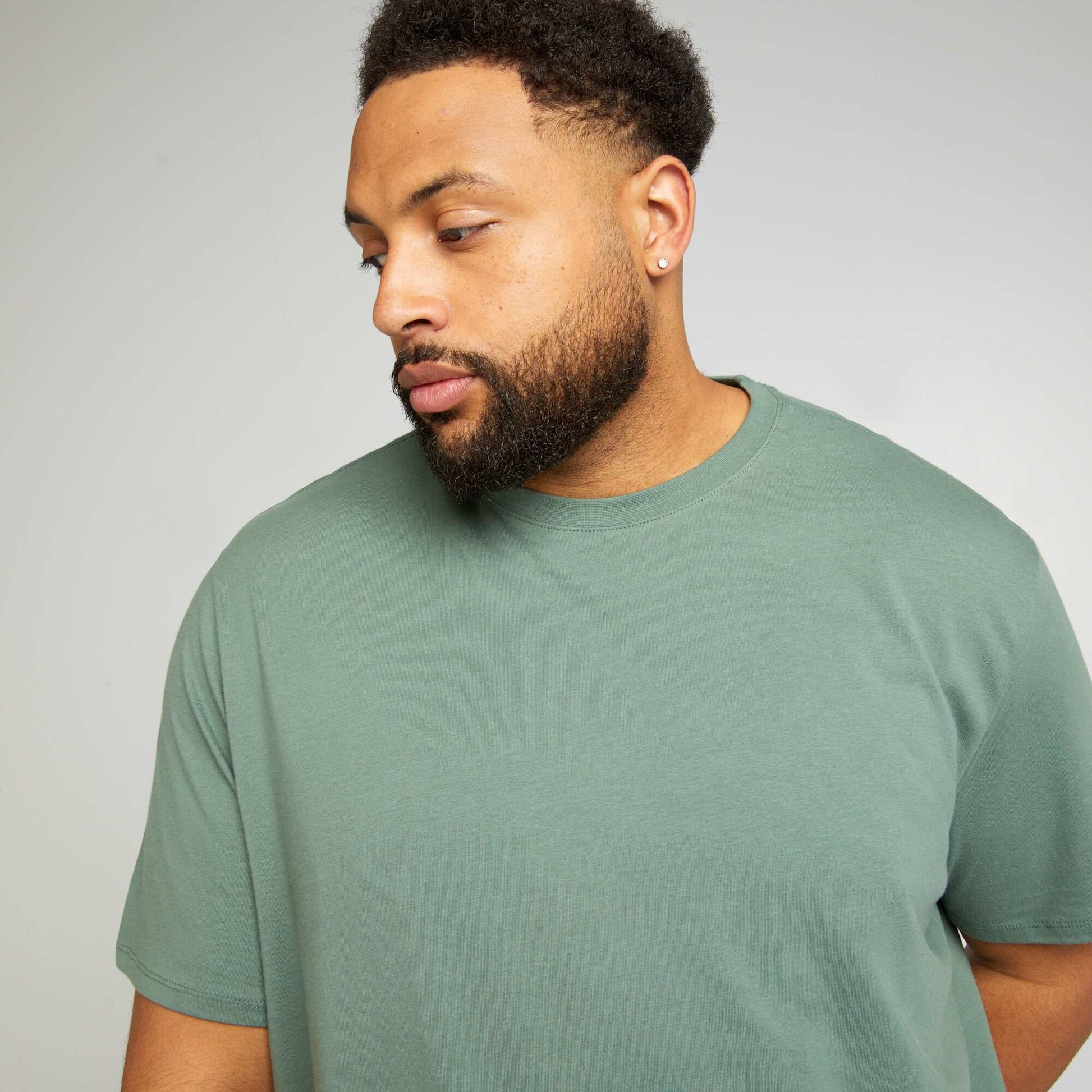Plain Jersey T-shirt GREEN