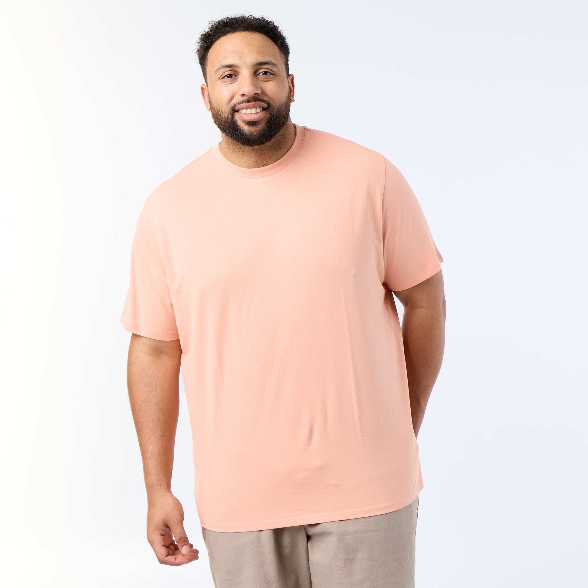 Plain Jersey T-shirt ORANGE