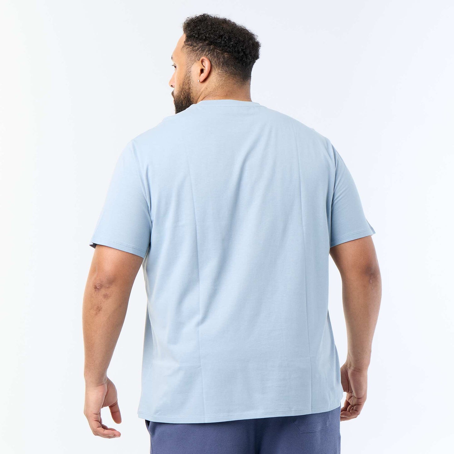 Plain Jersey T-shirt BLUE