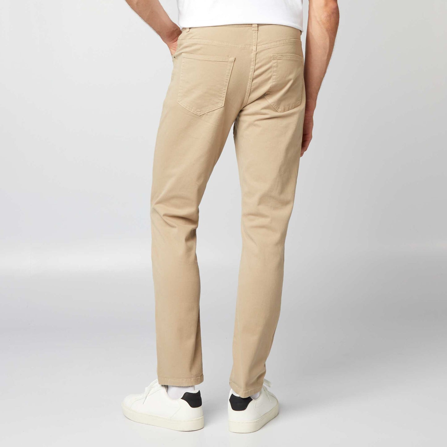 Slim 5-pocket chinos - L32 beige