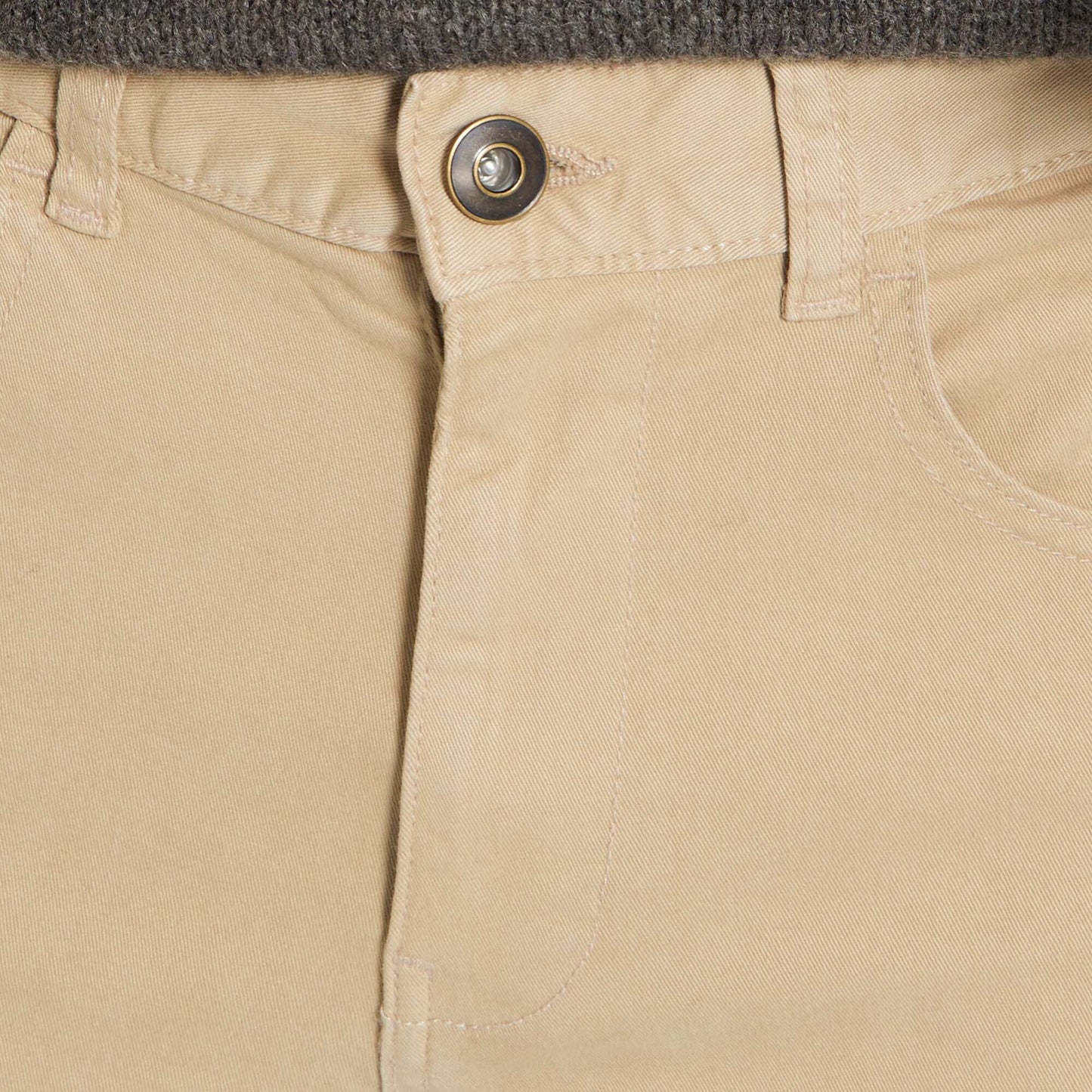 Slim 5-pocket chinos - L32 beige