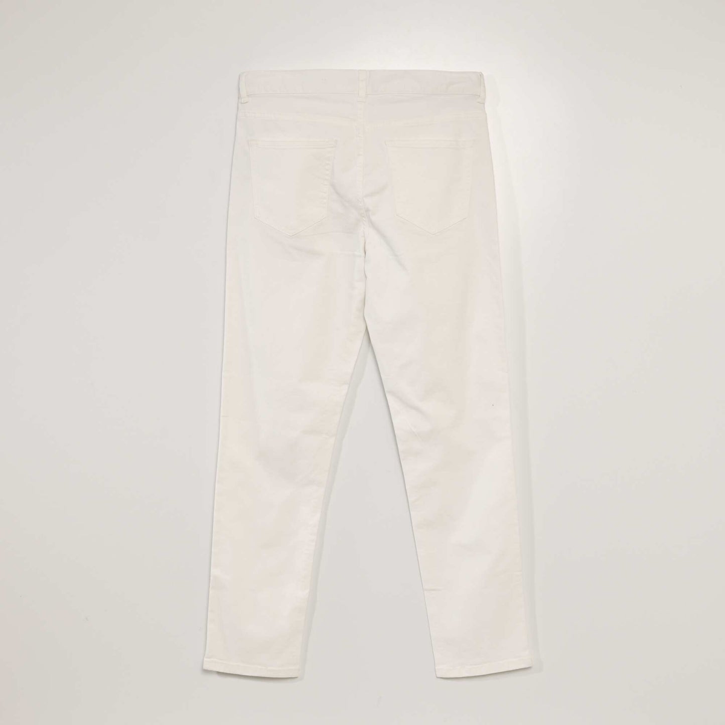 Slim 5-pocket chinos - L32 WHITE