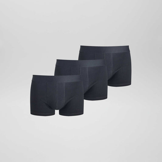 Pack of 3 plain boxers Black