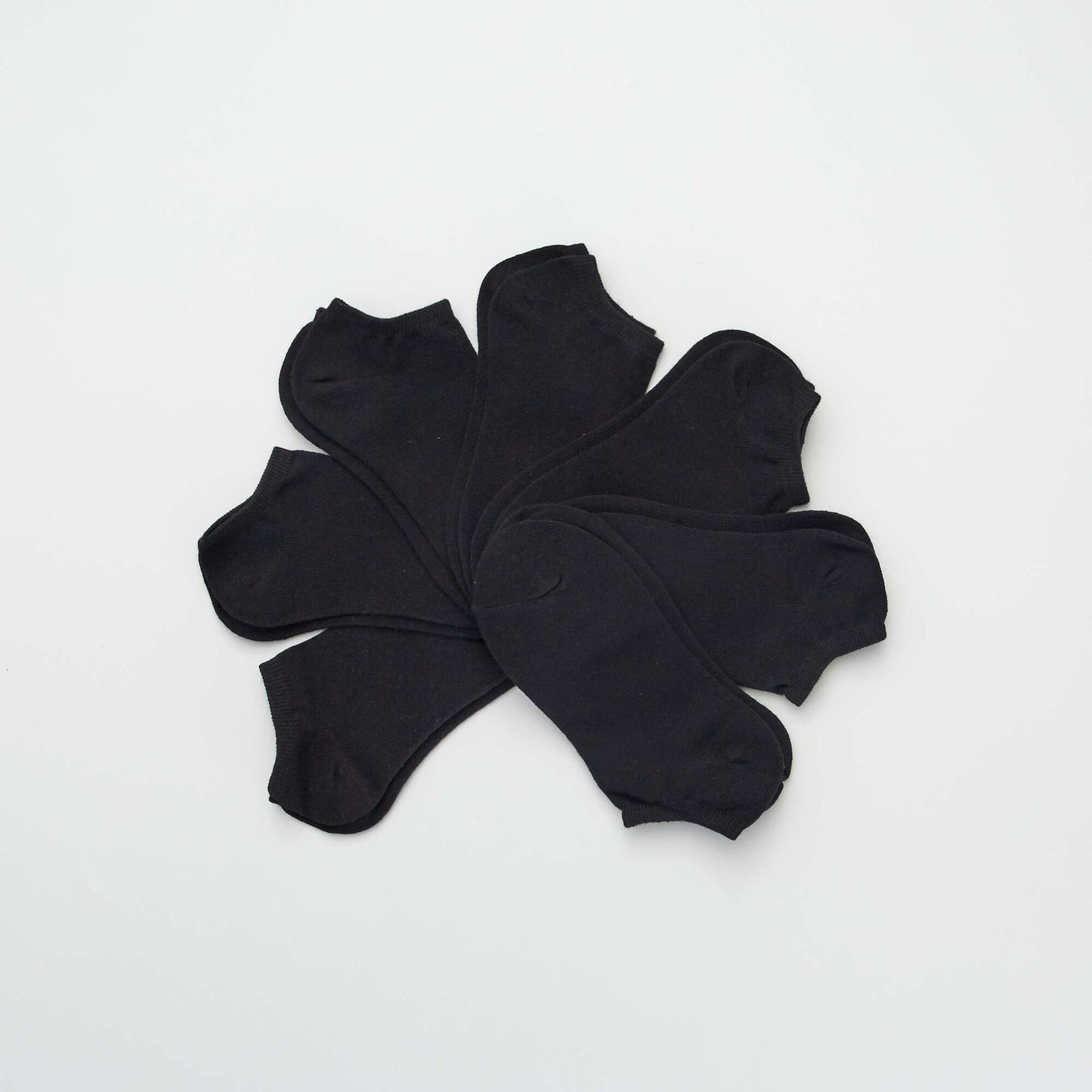 Pack of 7 Invisible Socks BLACK