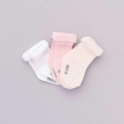 Pack of 3 pairs of baby socks PINK