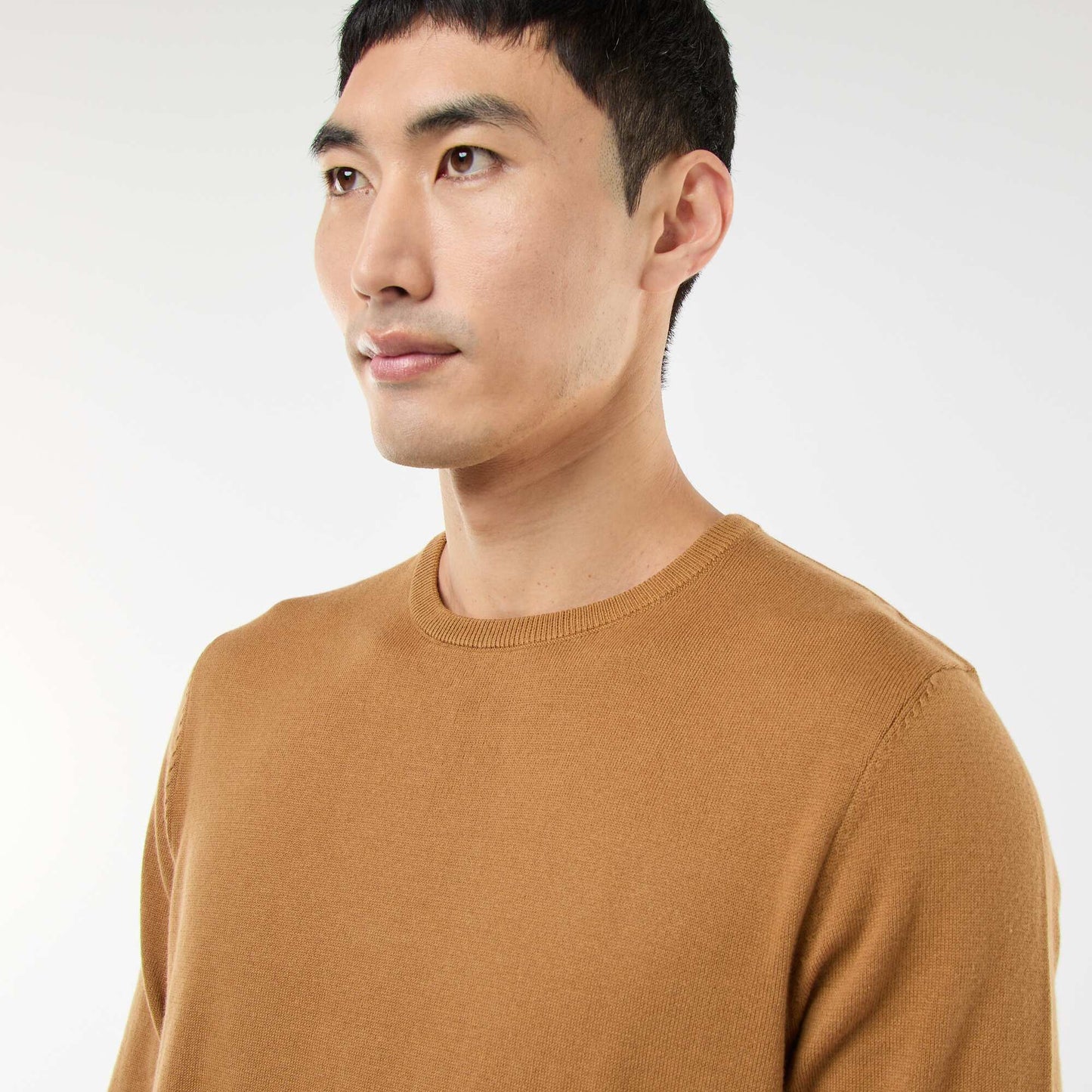 Round neck sweater BEIGE