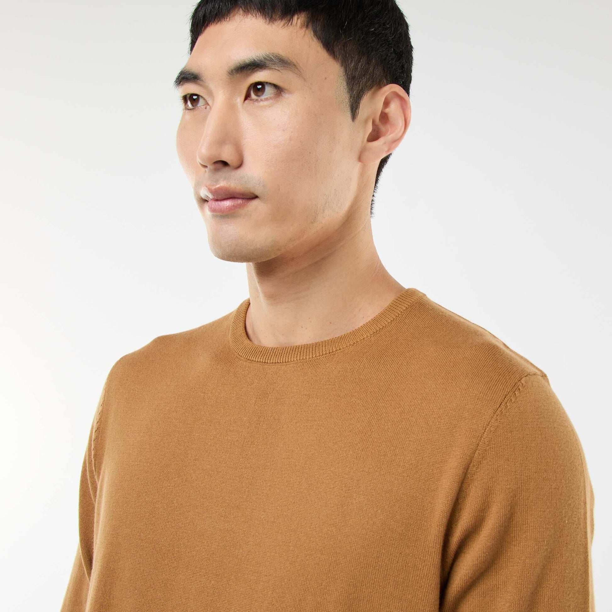 Round neck sweater BEIGE