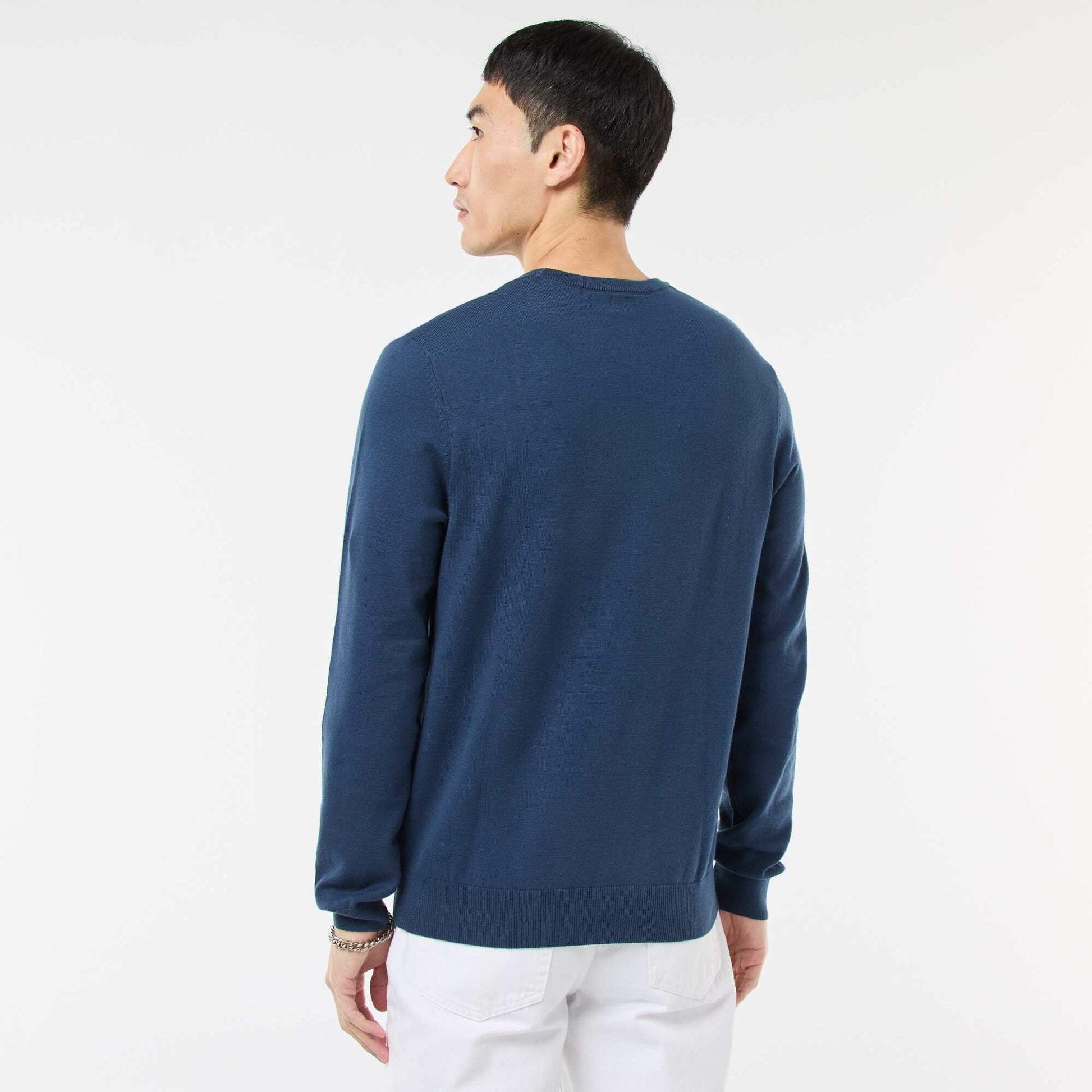 Round neck sweater BLUE