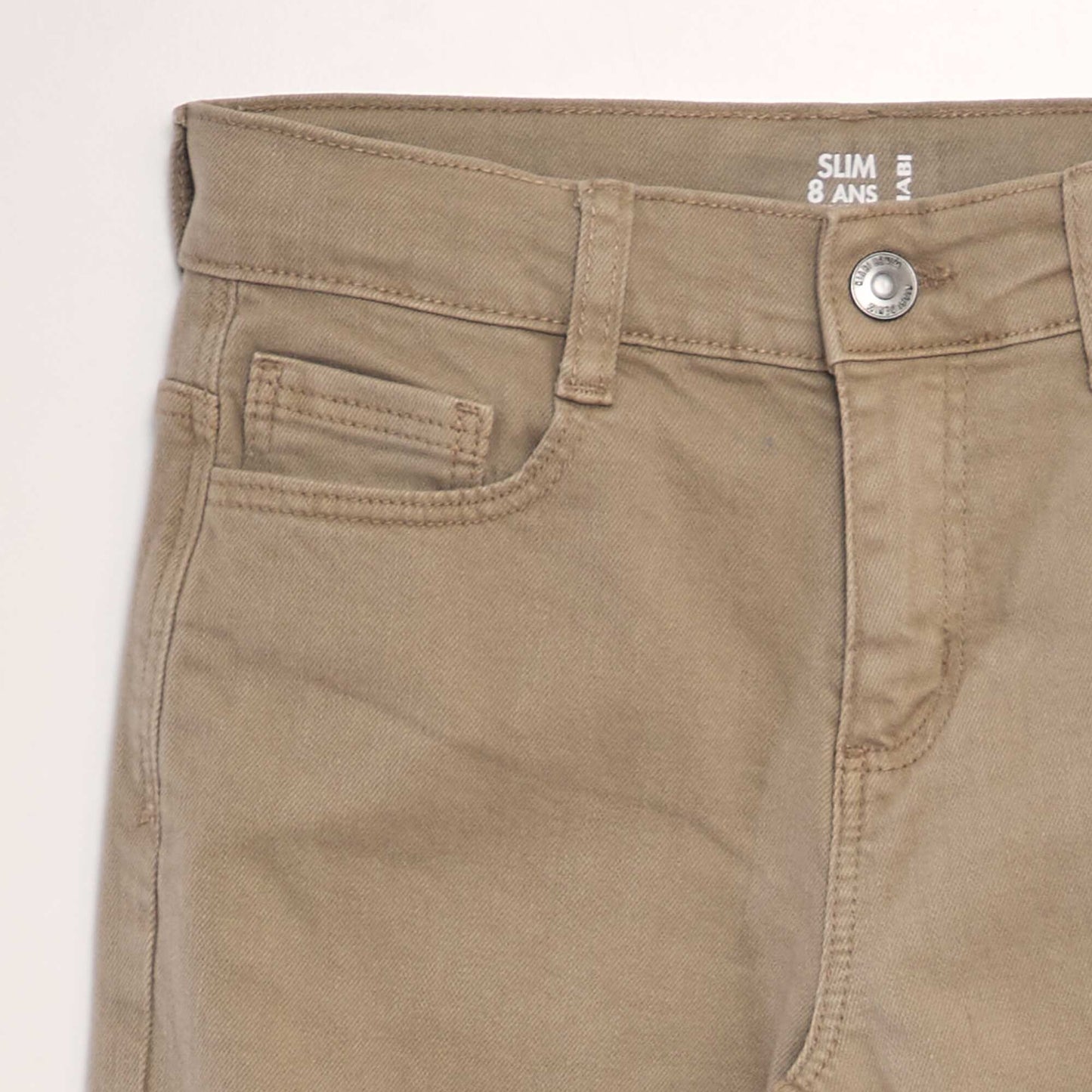 Slim-fit 5-pocket jeans BEIGE