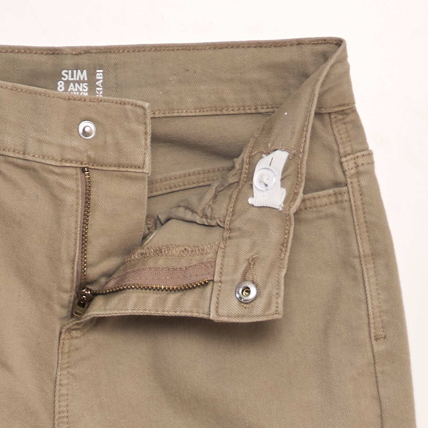 Slim-fit 5-pocket jeans BEIGE