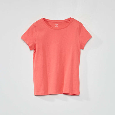 Plain jersey T-shirt PINK