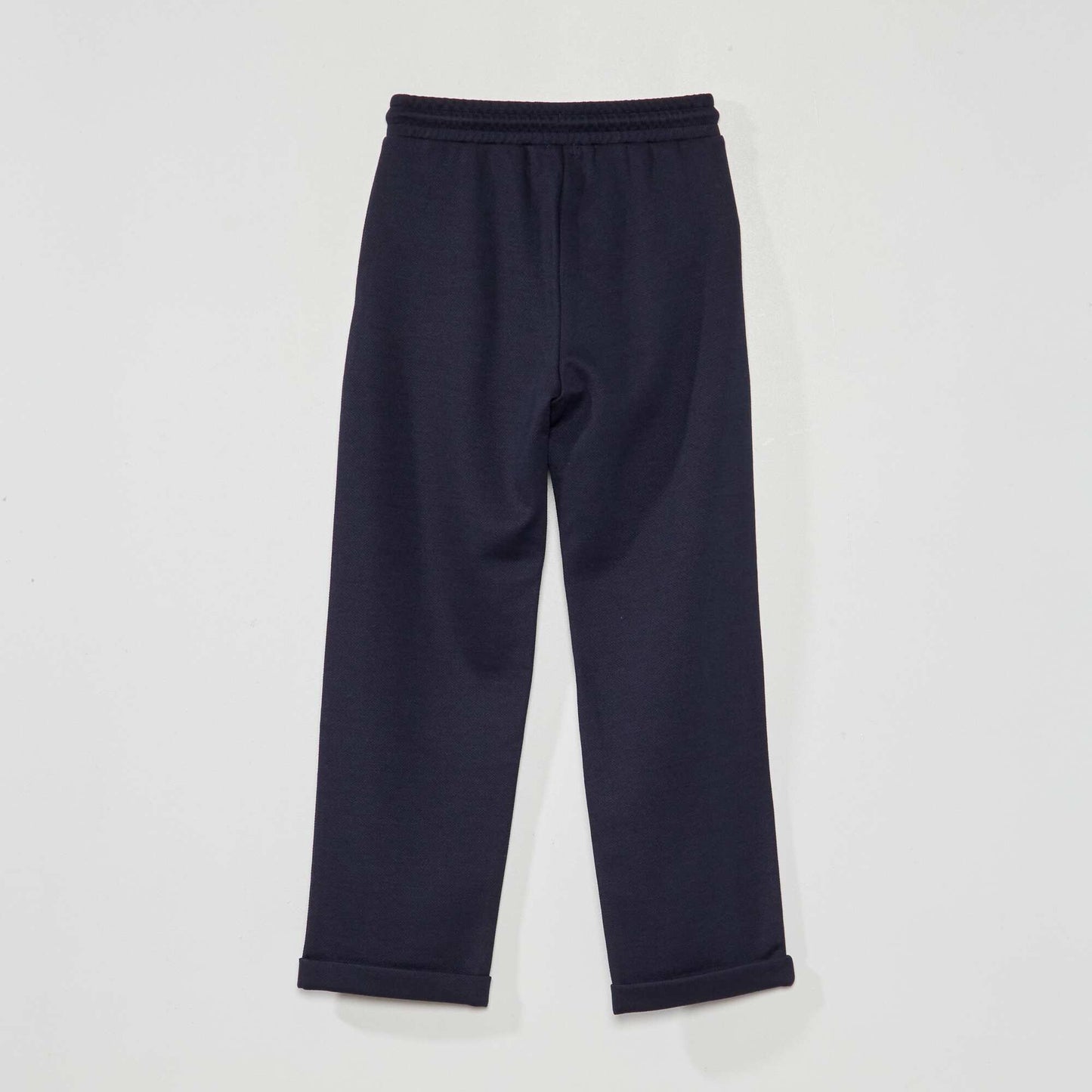 Piqué knit joggers ME_BLUE