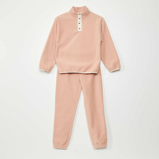 Fleece pyjama set - 2-piece set PINK_PMA14