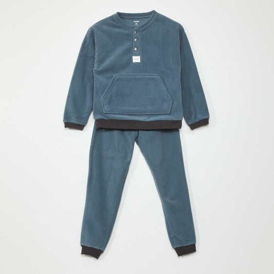 Fleece pyjama set - 2-piece set BLUE_PMA14