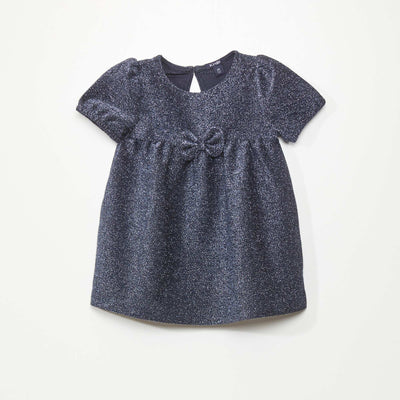 Stretch knit dress BLUE