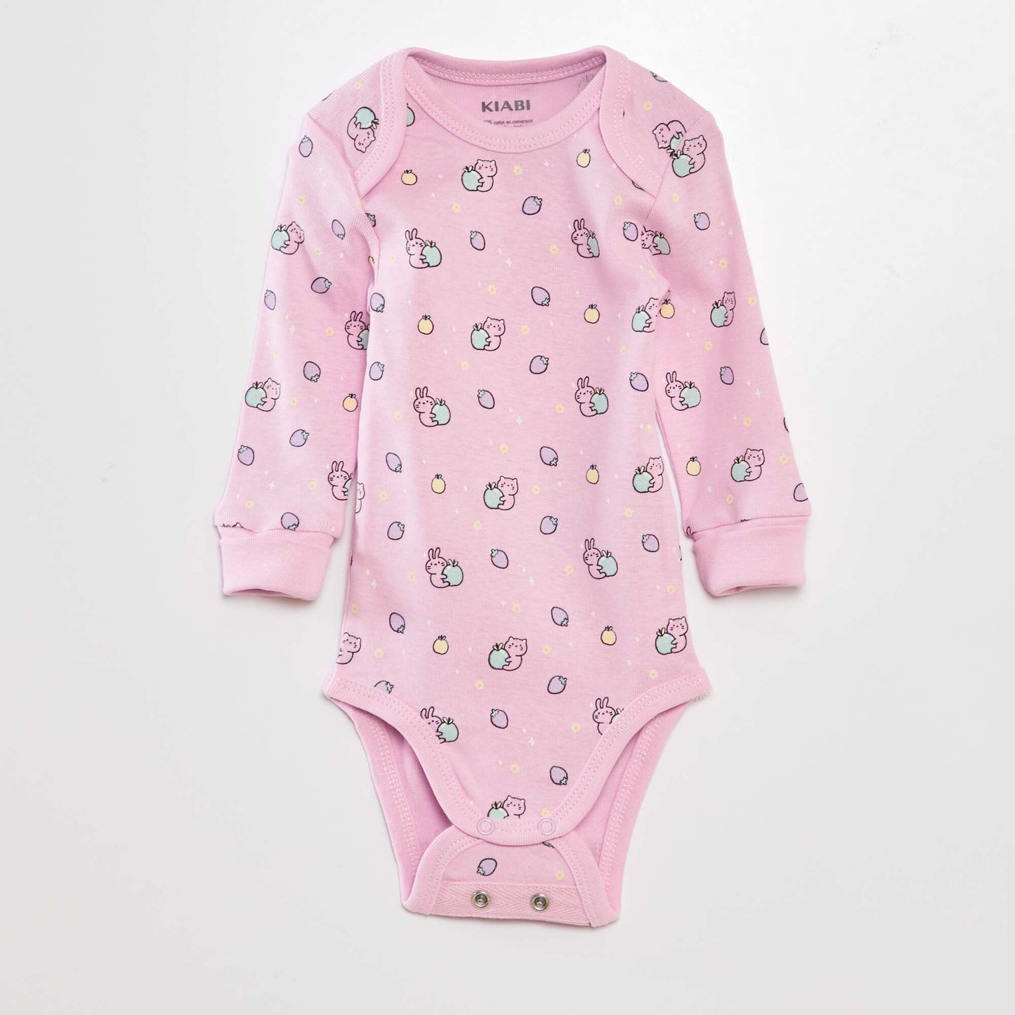 Pack of long-sleeved bodysuits PINK