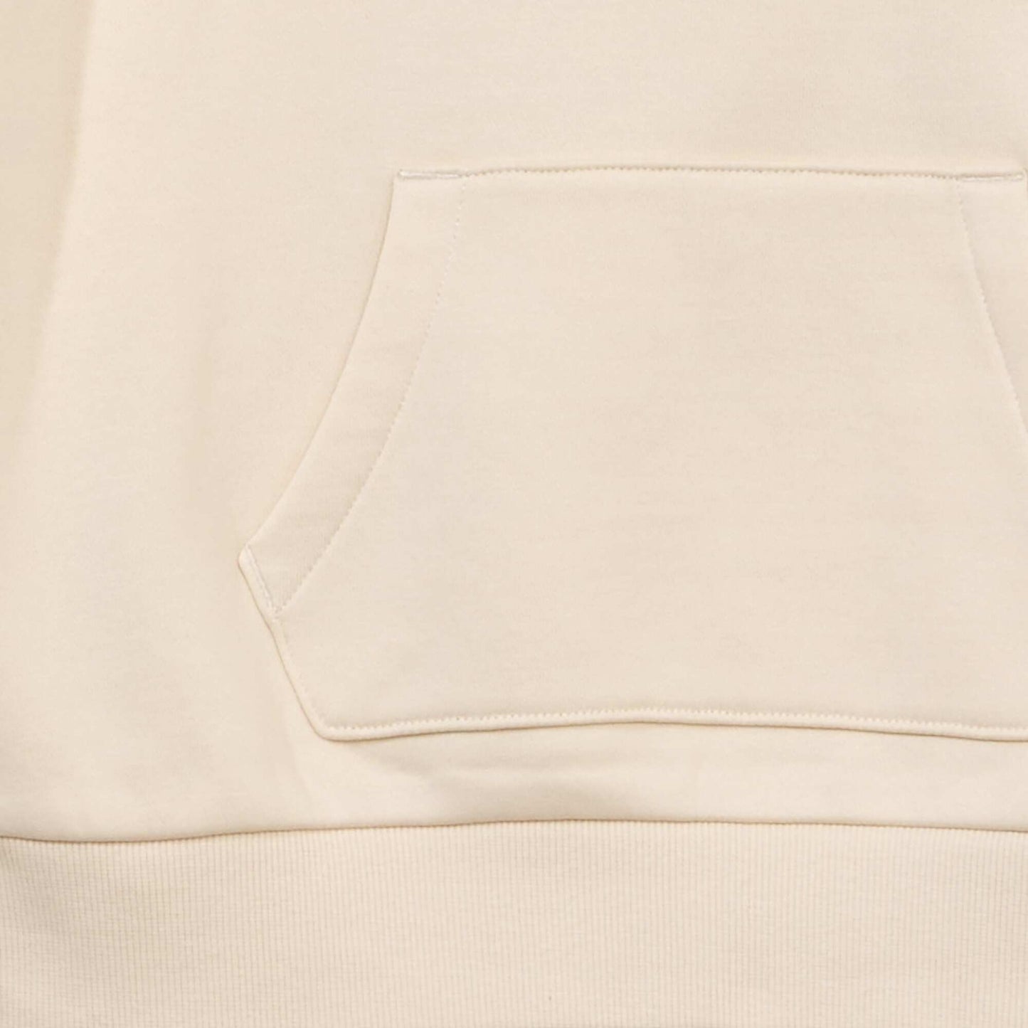 Thick sweatshirt fabric hoodie WHITE