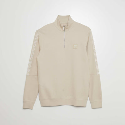 Sweater with inspiring lettering BEIGE