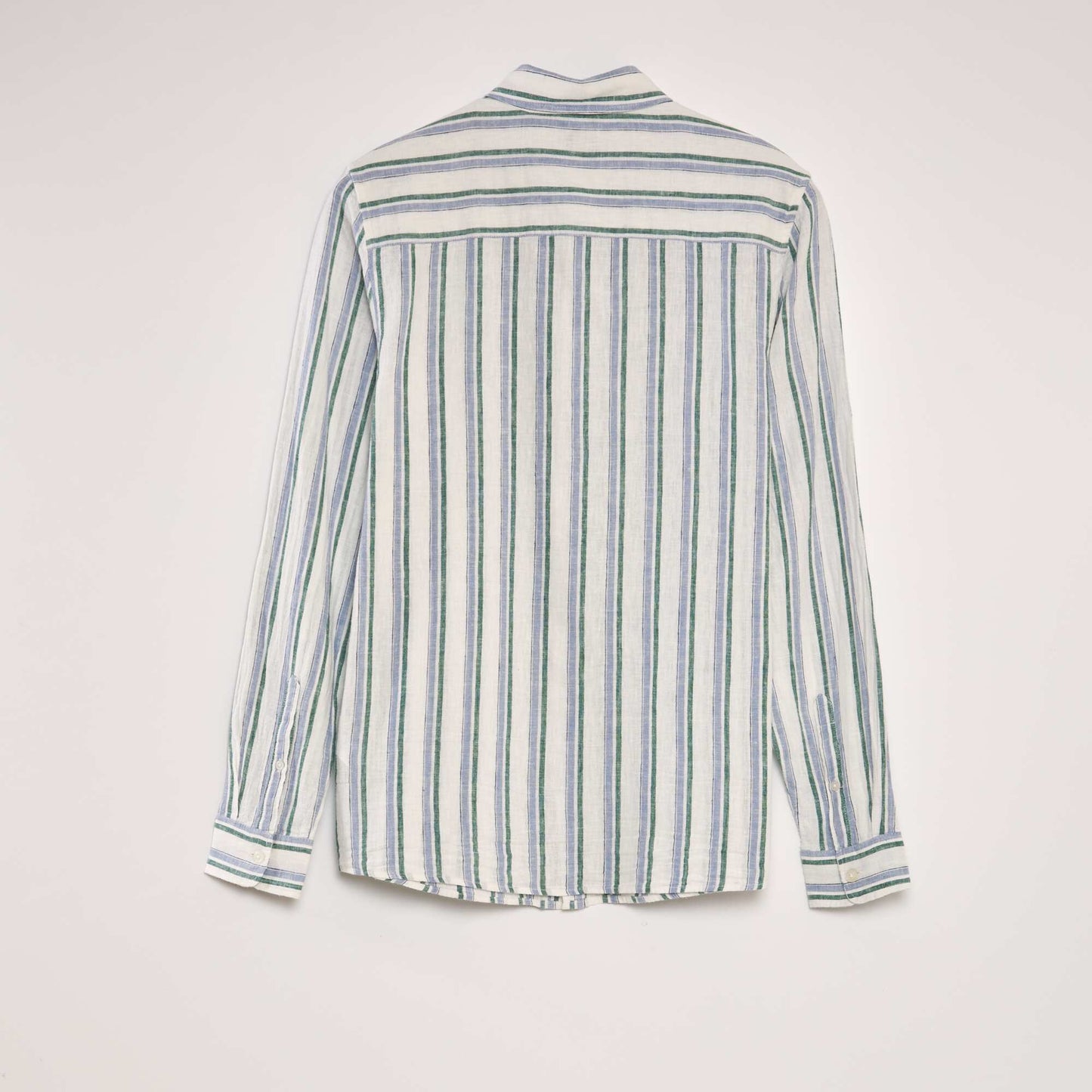 Striped linen shirt WHITE