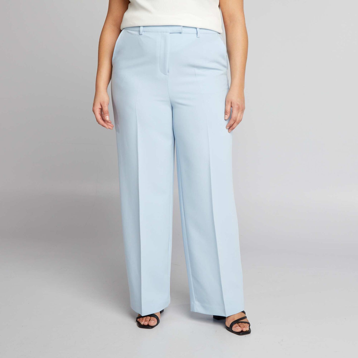 Wide-leg suit trousers BLUE