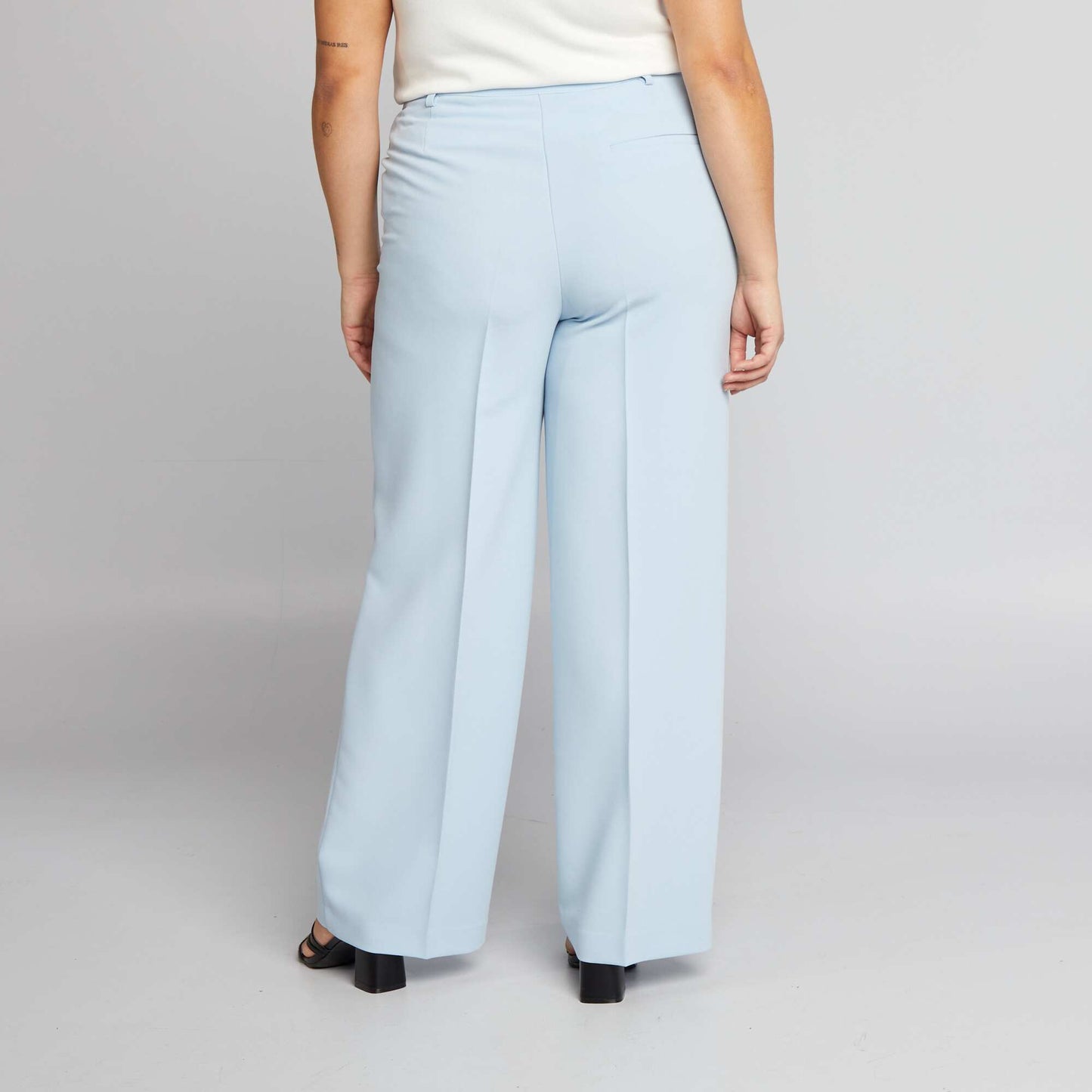 Wide-leg suit trousers BLUE