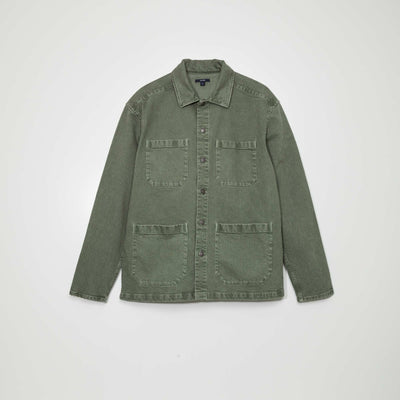 Denim jacket with pockets KHAKI
