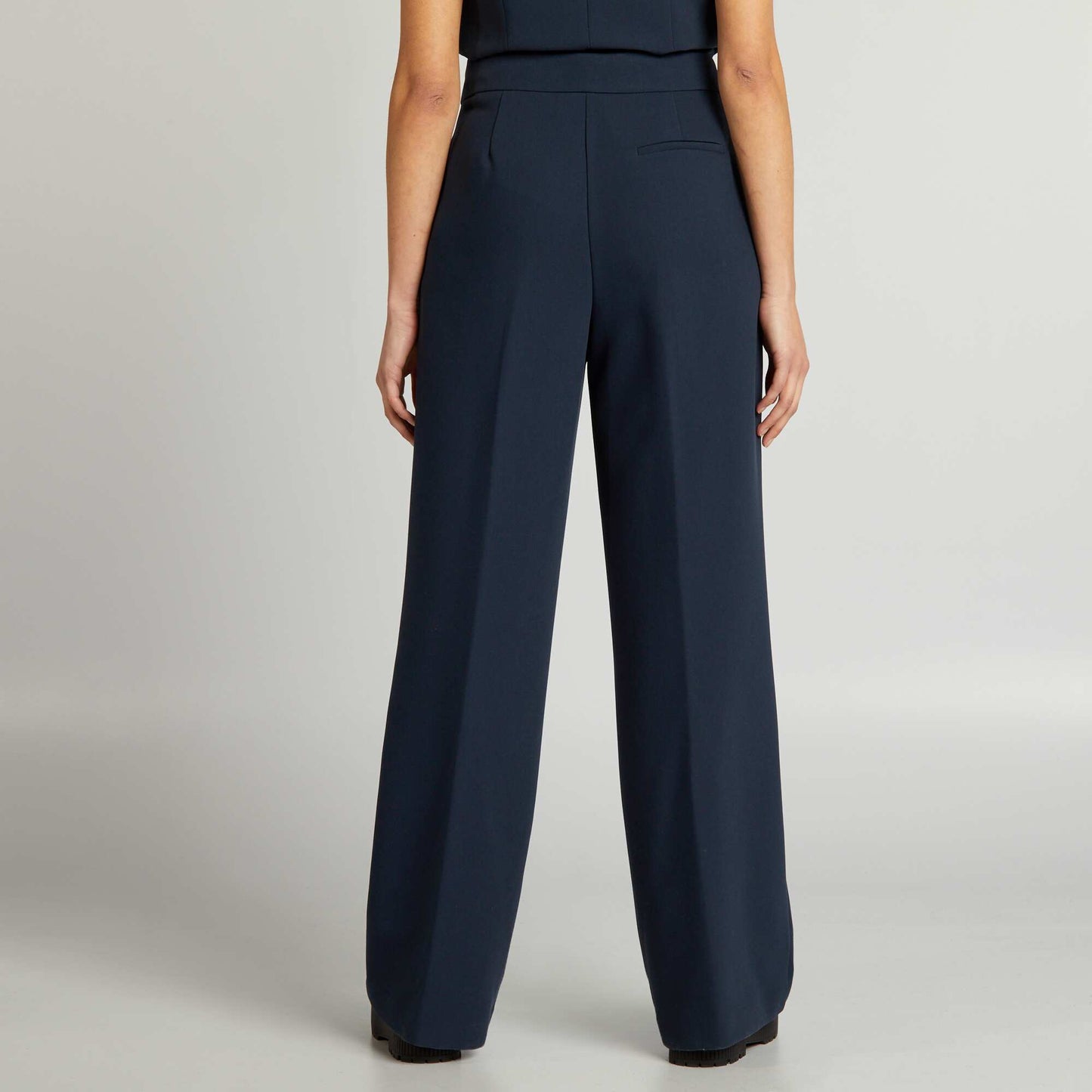 Wide-leg suit trousers blue