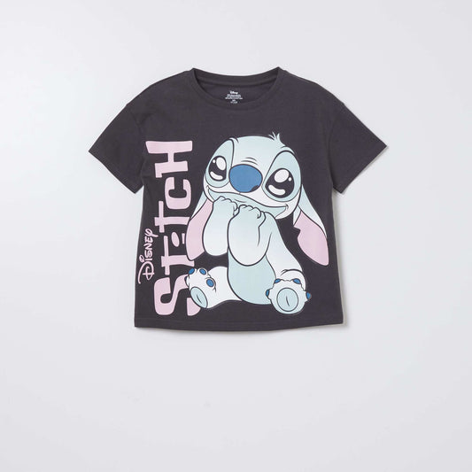 Stitch loose-fit T-shirt BLACK